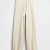 Pantalones de pijama de corte ancho con tejido de gofre