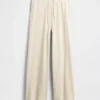 Pantalones de pijama de corte ancho con tejido de gofre