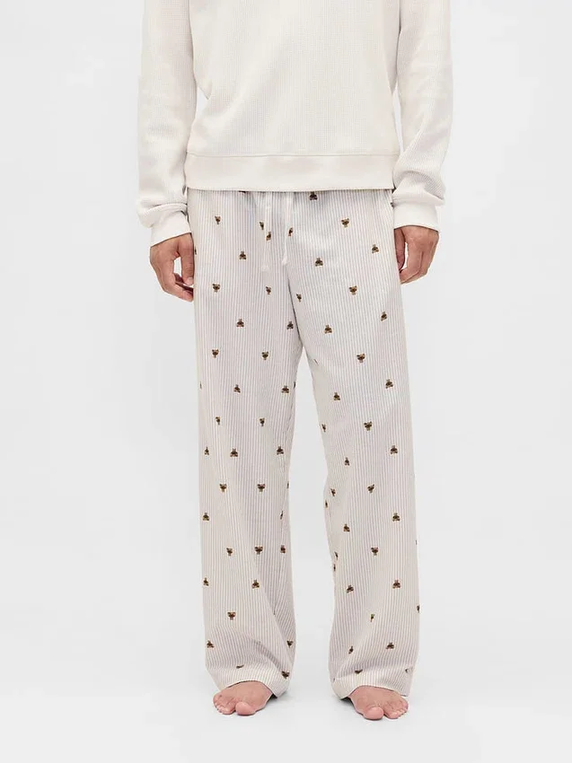 Pantalones de pijama de franela para adultos, de tacto muy suave