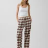 Pantalones de pijama de franela para adultos, de tacto muy suave