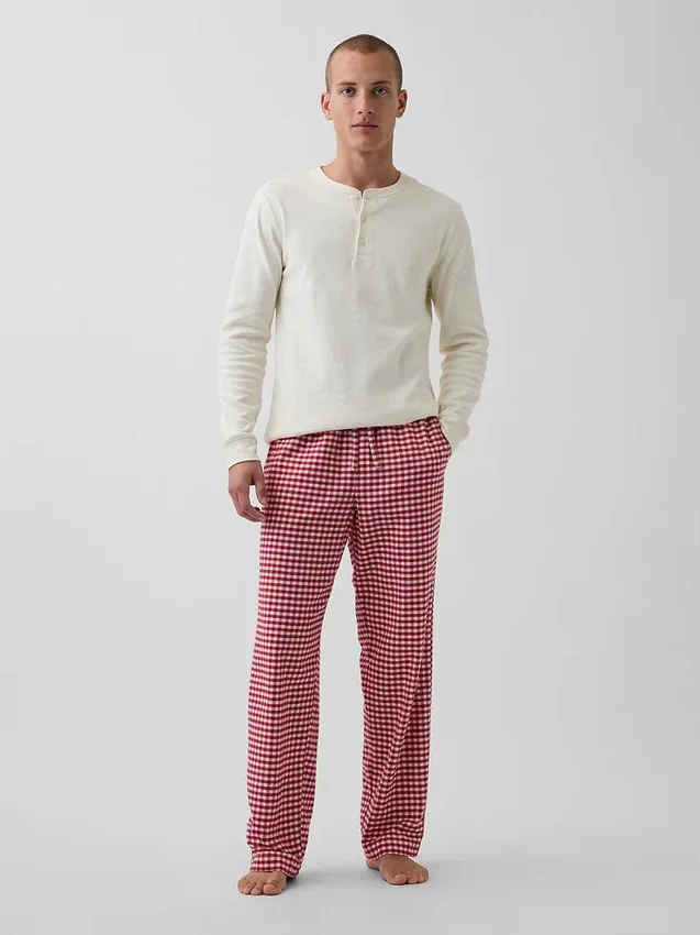 Pantalones de pijama de franela para adultos, de tacto muy suave