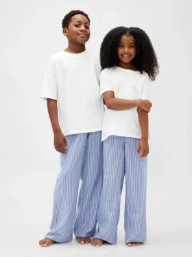 Pantalones de pijama de franela reciclada para niños