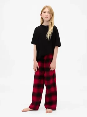 Pantalones de pijama de franela reciclada para niños de Stranger Things
