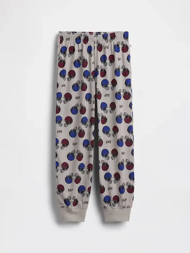 Pantalones de pijama de fútbol con logotipo reciclados para niños