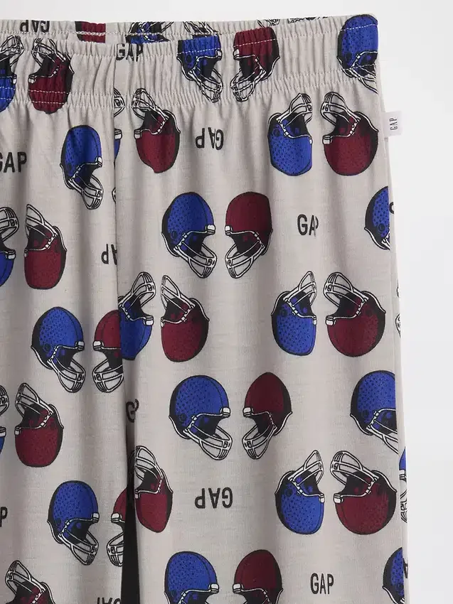 Pantalones de pijama de fútbol con logotipo reciclados para niños