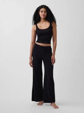 Pantalones de pijama de modal acanalado supersuaves