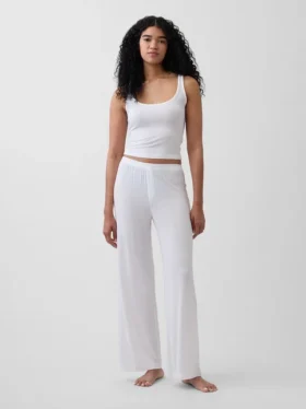 Pantalones de pijama de modal acanalado supersuaves