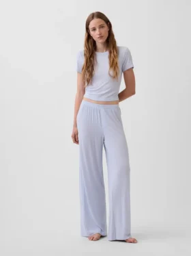 Pantalones de pijama de modal acanalado supersuaves