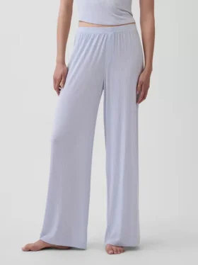 Pantalones de pijama de modal acanalado supersuaves