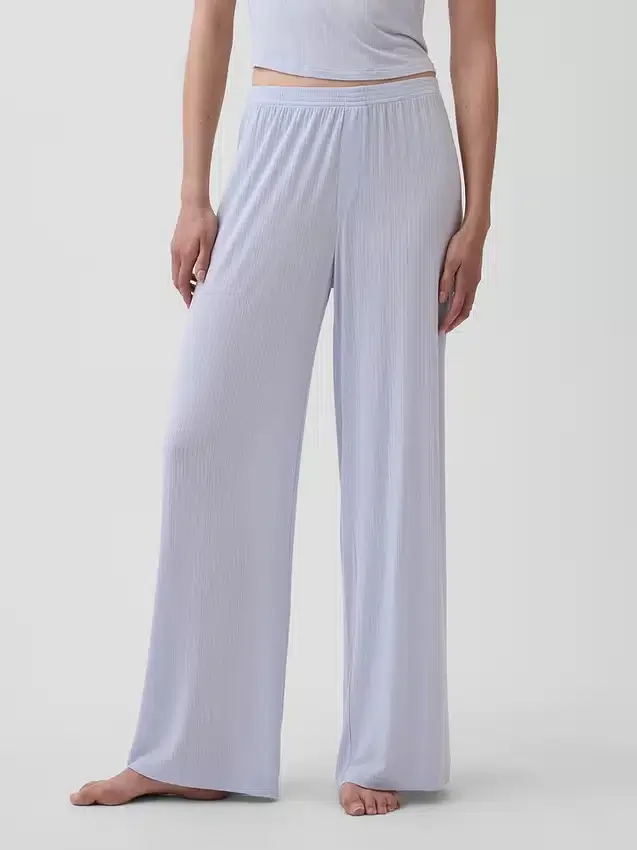 Pantalones de pijama de modal acanalado supersuaves