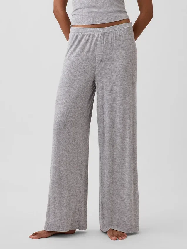 Pantalones de pijama de modal acanalado supersuaves