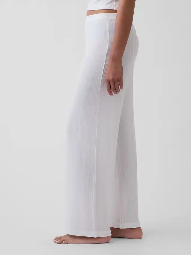 Pantalones de pijama de modal acanalado supersuaves