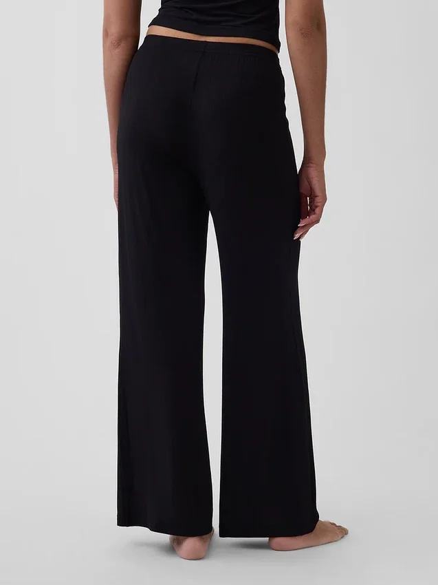 Pantalones de pijama de modal acanalado supersuaves