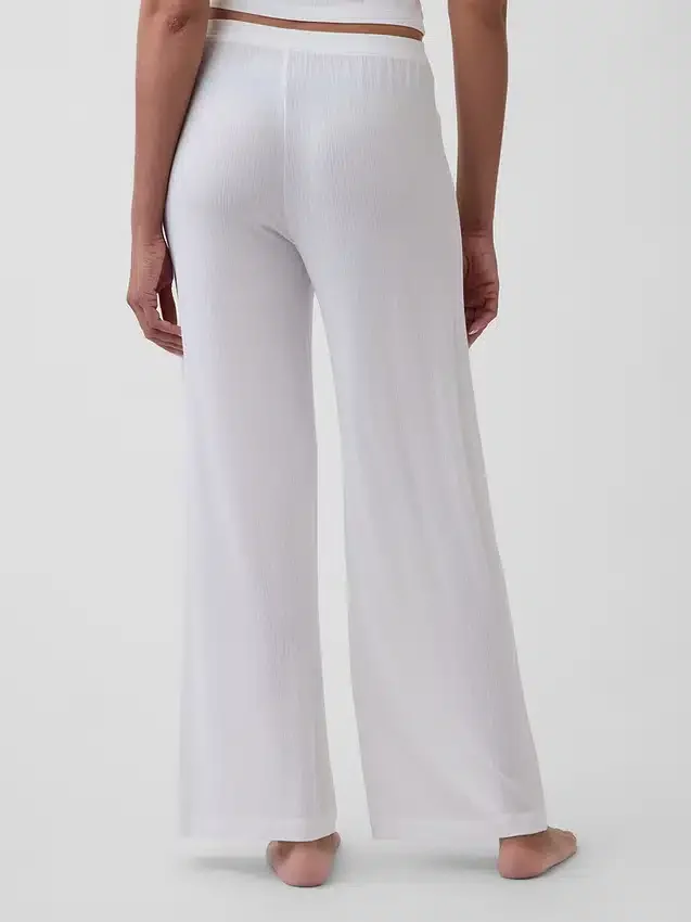 Pantalones de pijama de modal acanalado supersuaves