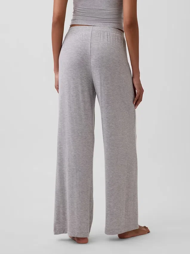 Pantalones de pijama de modal acanalado supersuaves