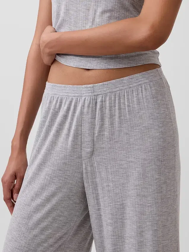 Pantalones de pijama de modal acanalado supersuaves