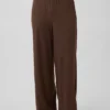 Pantalones de pijama de pierna ancha con canalé fino