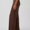 Pantalones de pijama de pierna ancha con canalé fino