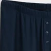 Pantalones de pijama de pierna ancha con canalé fino