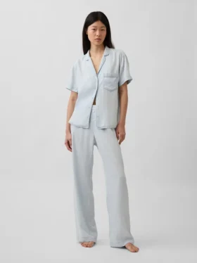Pantalones de pijama de popelín