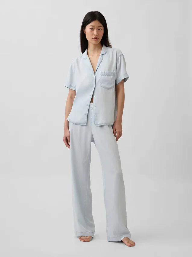 Pantalones de pijama de popelín