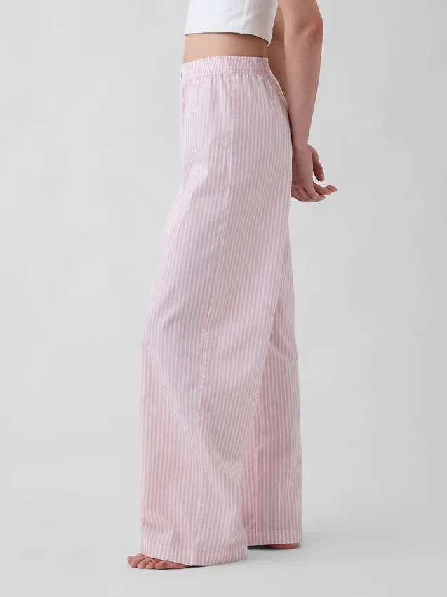 Pantalones de pijama de popelín