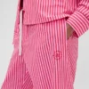 Pantalones de pijama de popelín a rayas de corte holgado GAP × Summer Fridays