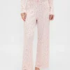 Pantalones de pijama de punto pointelle