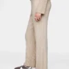 Pantalones de punto CashSoft con canalé ancho