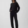 Pantalones de punto de ganchillo 100 % algodón