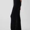 Pantalones de punto de ganchillo 100 % algodón
