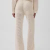Pantalones de punto de ganchillo 100 % algodón