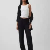 Pantalones de punto de ganchillo 100 % algodón