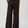 Pantalones de punto de pierna ancha