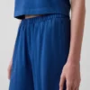 Pantalones de punto de pierna ancha