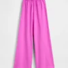 Pantalones de punto de pierna ancha