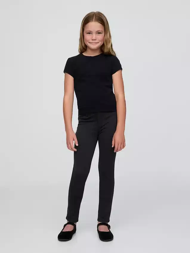 Pantalones de punto elástico para uniforme infantil