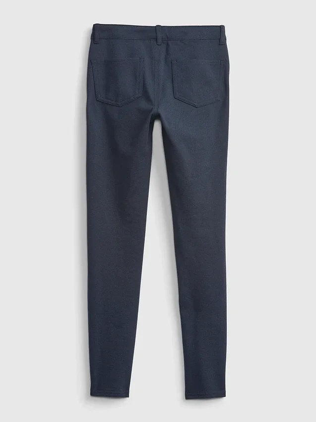Pantalones de punto elástico para uniforme infantil