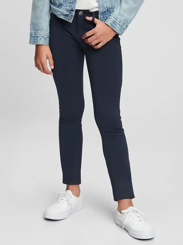 Pantalones de punto elástico para uniforme infantil
