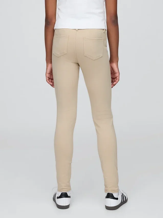 Pantalones de punto elástico para uniforme infantil