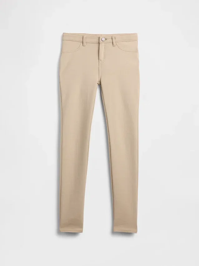Pantalones de punto elástico para uniforme infantil