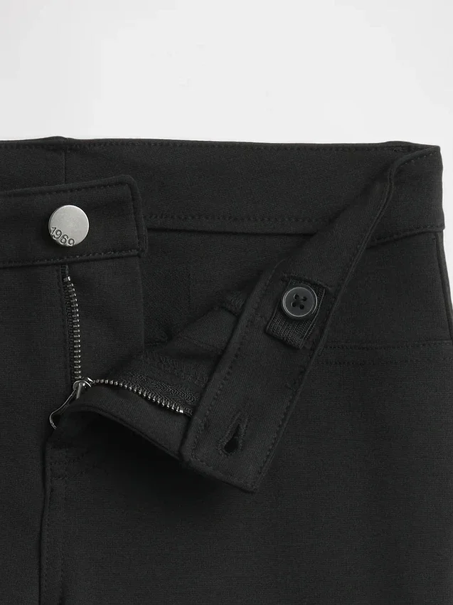 Pantalones de punto elástico para uniforme infantil