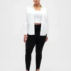Pantalones de talle alto con estribos de punto doble