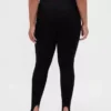 Pantalones de talle alto con estribos de punto doble