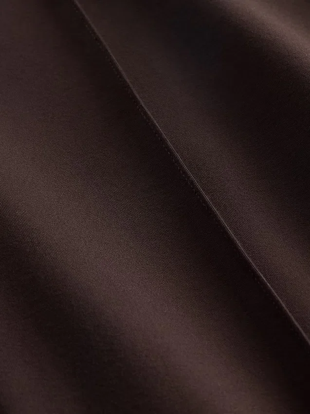 Pantalones de talle alto de punto doble tipo botín