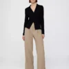 Pantalones de talle bajo con pliegues y pernera ancha 365