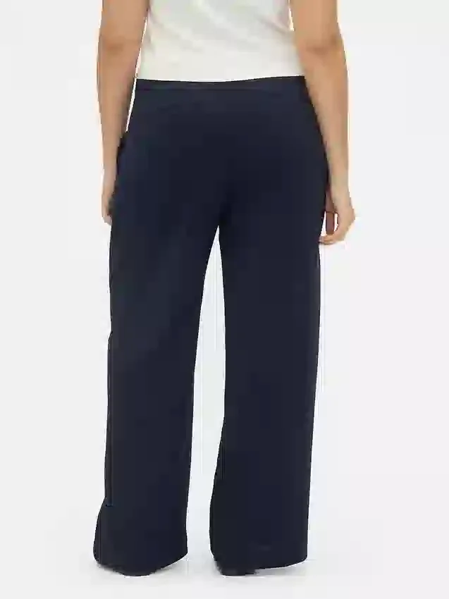 Pantalones de talle bajo con pliegues y pernera ancha 365
