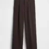 Pantalones de talle bajo con pliegues y pernera ancha 365