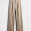 Pantalones de talle bajo con pliegues y pernera ancha 365
