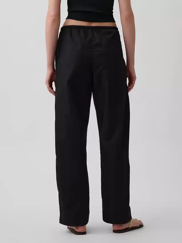 Pantalones Easy Barrel de popelín